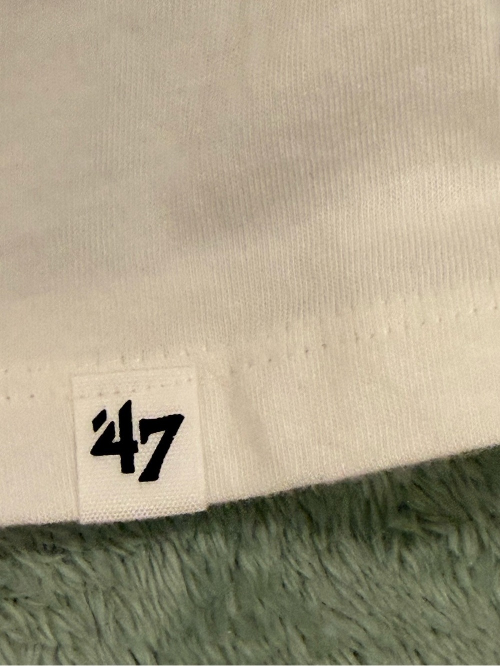 47 Women's Tee - White with Black Logo Tag - Picture 7 of 11